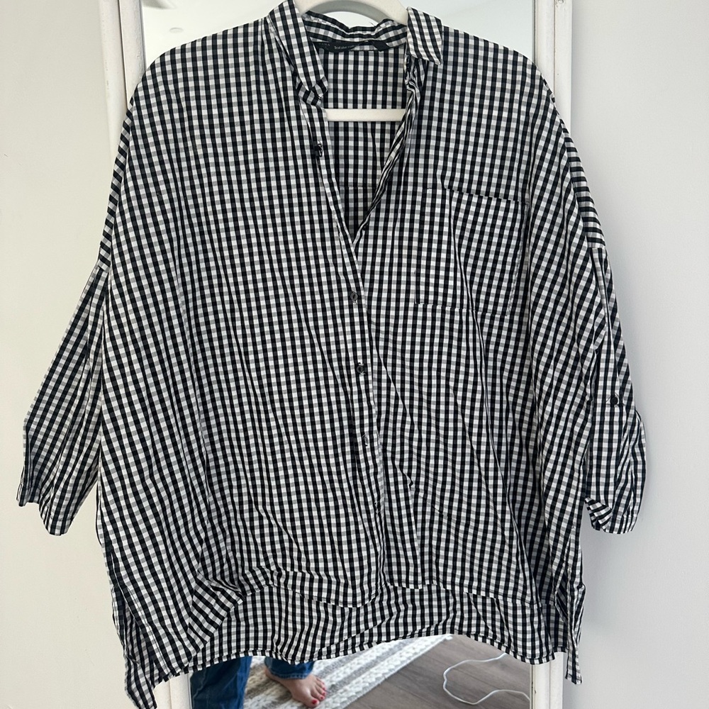Zara Gingham Top